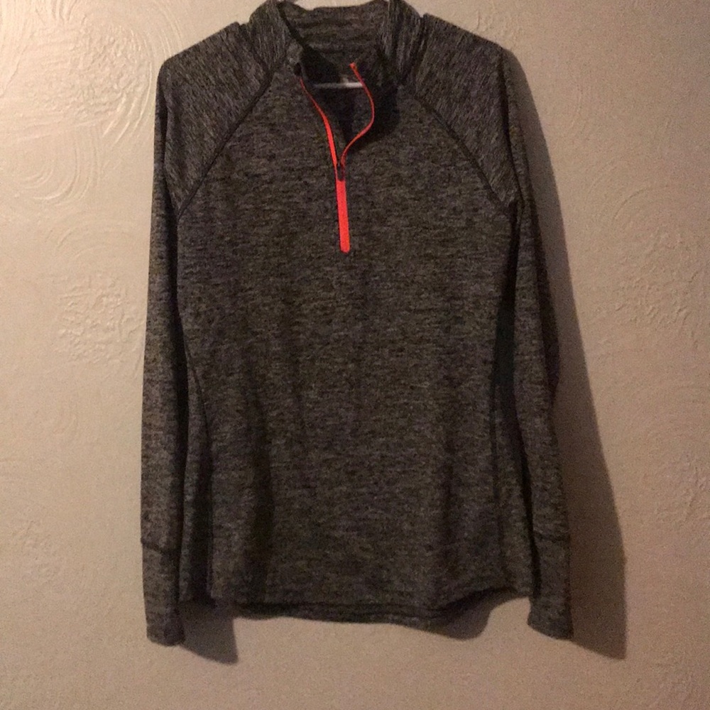 tangerine running zip up